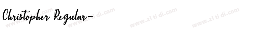 Christopher Regular字体转换